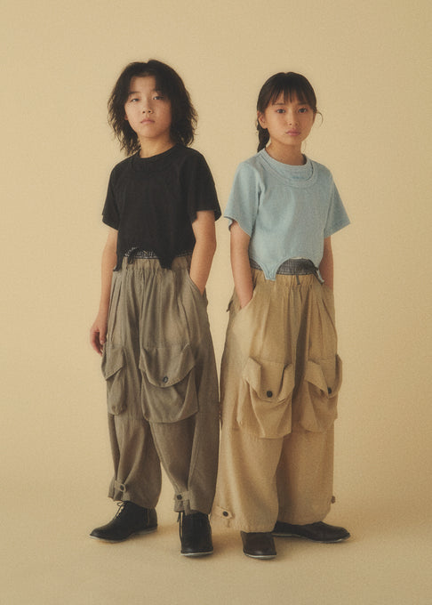 GRIS<br>グリ<br>Layer neck Tee<br>GR26SS-CU003