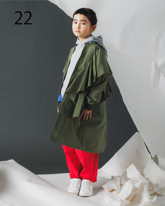 NUNUFORME<br> ヌヌフォルム<br>【26awご予約 8月入荷予定】<br>ランダムフリルジャンパー<br>22-nf26-499-025