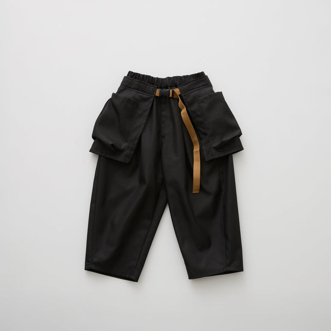 eLfinFolk <br>エルフィンフォルク<br>【26awご予約】<br>Iridescent Gabardine Barrel Pants with Waist Belt Bag<br>22_elf-262F36