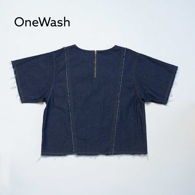 NUNUFORME<br> ヌヌフォルム<br>【27ssご予約 2月入荷予定】<br>デニムＴ<br>23-nf27-556-038