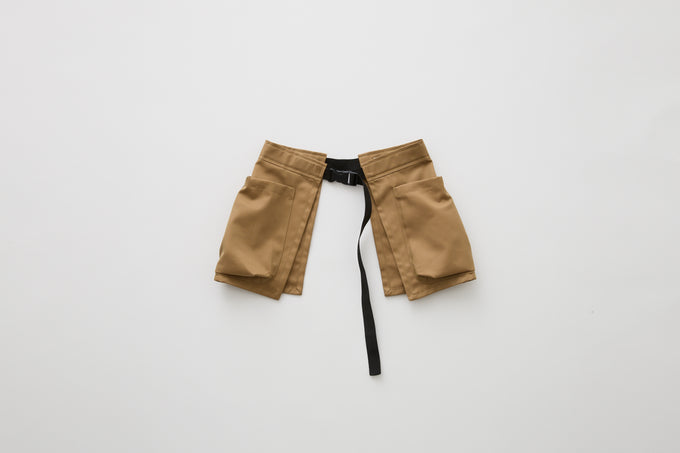 eLfinFolk <br>エルフィンフォルク<br>【26awご予約】<br>Iridescent Gabardine Waist Belt Bag<br>23_elf-262A39