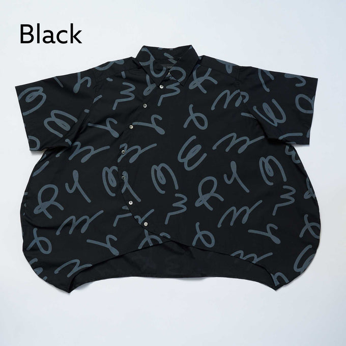 NUNUFORME<br> ヌヌフォルム<br>【27ssご予約 2月入荷予定】<br>半袖サークルシャツ<br>25-nf27-529-268