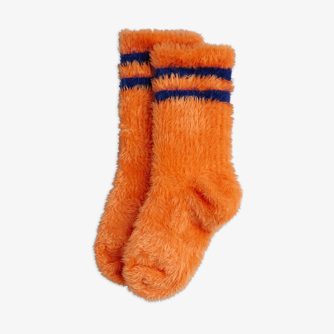 minirodini <br>ミニロディーニ<br>Stripe fluffy 1-pack socks<br>26760117