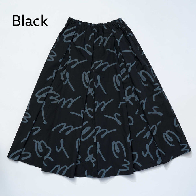 NUNUFORME<br> ヌヌフォルム<br>【27ssご予約 2月入荷予定】<br>うねうねロゴスカート<br>28-nf27-727-268