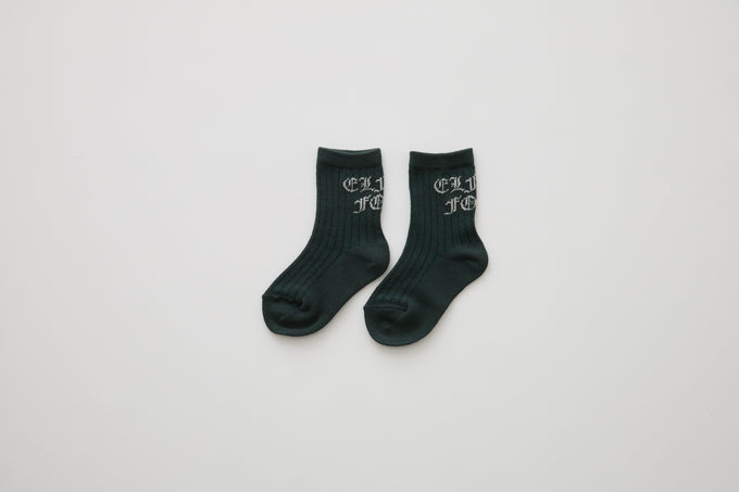 eLfinFolk <br>エルフィンフォルク<br>【26awご予約】<br>Elfin Logo Socks<br>28_elf-262A45