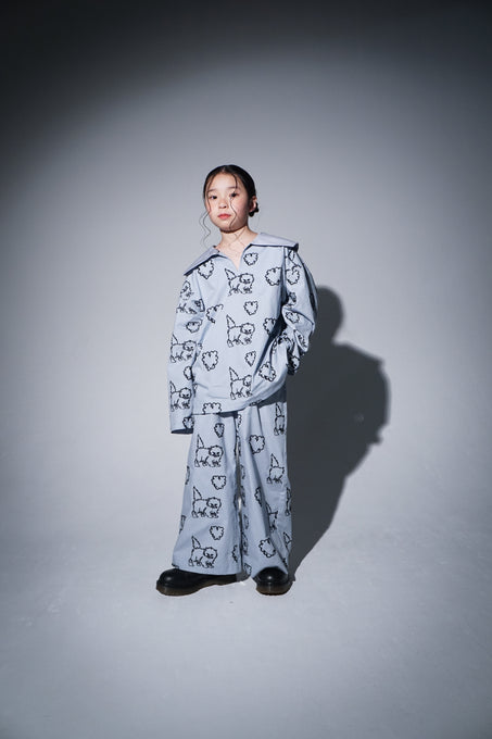 UNIONINI<br>ユニオニーニ<br>【27ssご予約】<br>cat & heart pullover<br>PO-026