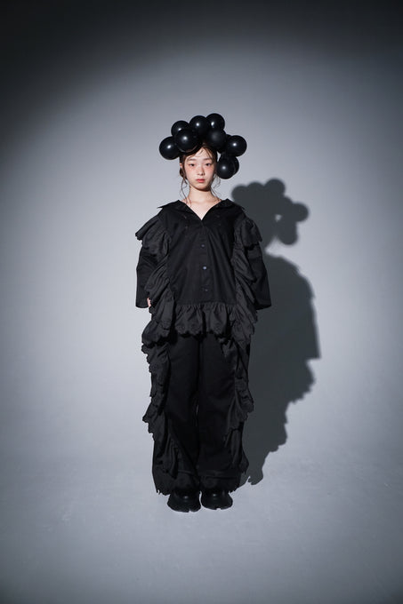 UNIONINI<br>ユニオニーニ<br>【27ssご予約】<br>teddy lace blouse<br>BL-038-1