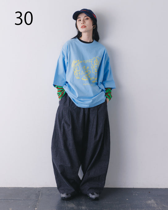 NUNUFORME<br> ヌヌフォルム<br>【26awご予約 8月入荷予定】<br>ランダムボーダーT<br>39-nf26-995-723