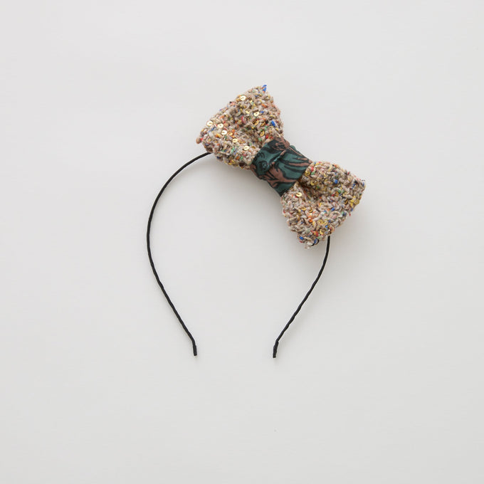 eLfinFolk <br>エルフィンフォルク<br>【26awご予約】<br>Tweed Ribbon Alisc Band<br>30_elf-262A47