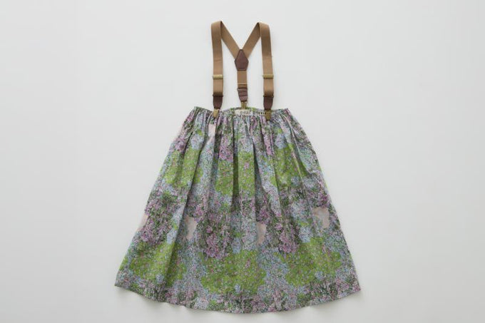 eLfinFolk エルフィンフォルク<br>【27ssご予約】<br>FLoraL Reverie Suspenders Skirt<br>30_elf-271F29