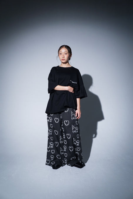 UNIONINI<br>ユニオニーニ<br>【27ssご予約】<br>cat big tee<br>CS-049