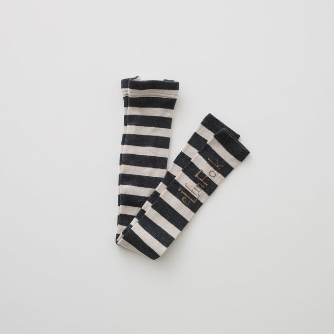 eLfinFolk <br>エルフィンフォルク<br>【26awご予約】<br>Stripe ＆ LOGO Leggins<br>32_elf-241A60