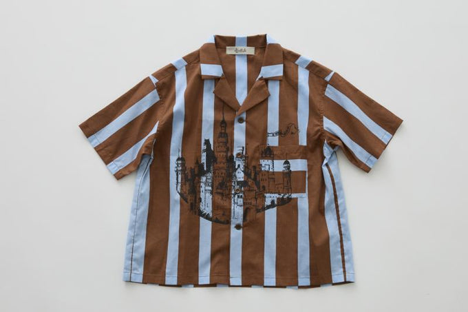 eLfinFolk エルフィンフォルク<br>【27ssご予約】<br>Wide Stripe Shirts<br>33_elf-271F32