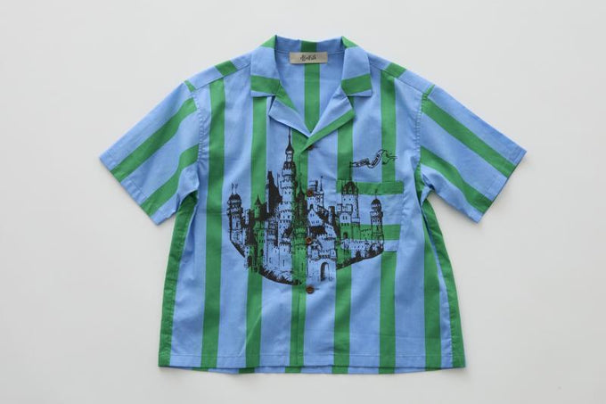 eLfinFolk エルフィンフォルク<br>【27ssご予約】<br>Wide Stripe Shirts<br>33_elf-271F32
