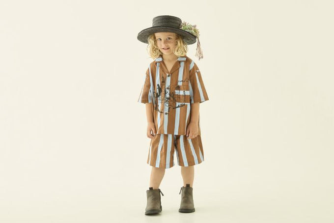 eLfinFolk エルフィンフォルク<br>【27ssご予約】<br>Wide Stripe Shirts<br>33_elf-271F32