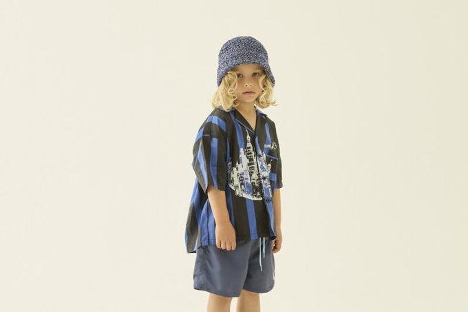 eLfinFolk エルフィンフォルク<br>【27ssご予約】<br>Wide Stripe Shirts<br>33_elf-271F32