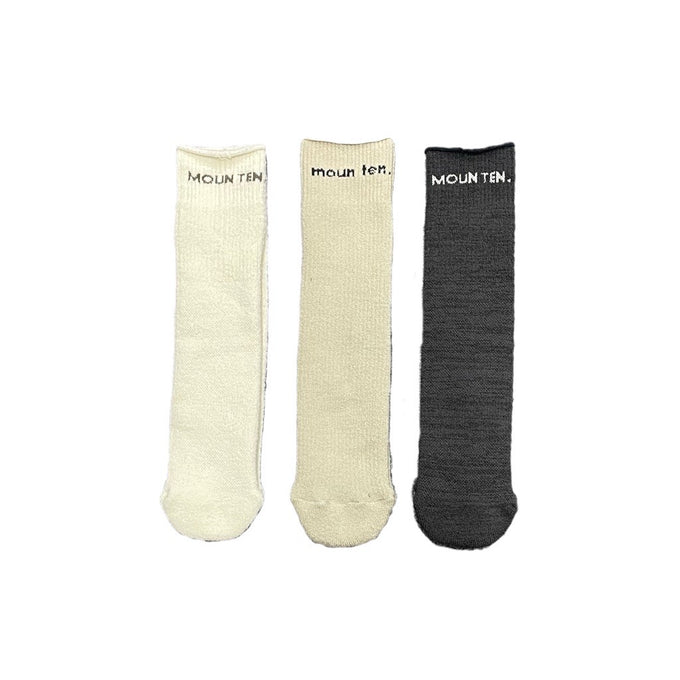 MOUN TEN. <br>マウンテン<br>tube socks (organic cotton mix)<br>MA68-1726a