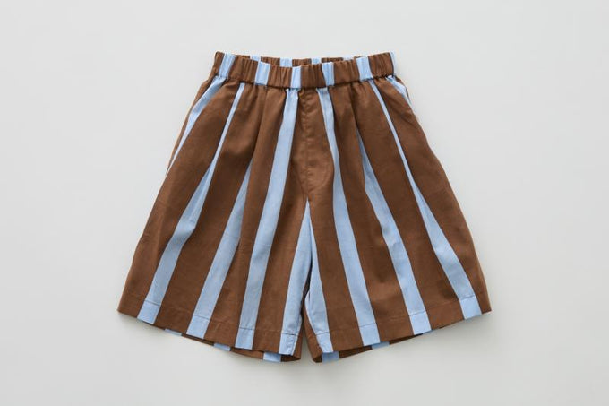 eLfinFolk エルフィンフォルク<br>【27ssご予約】<br>Wide Stripe Shorts<br>35_elf-271F34