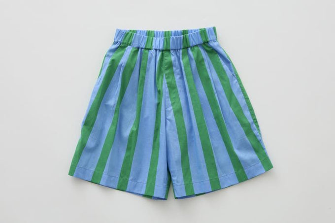 eLfinFolk エルフィンフォルク<br>【27ssご予約】<br>Wide Stripe Shorts<br>35_elf-271F34