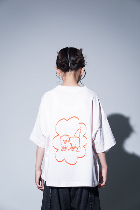 UNIONINI<br>ユニオニーニ<br>【27ssご予約】<br>cat big tee<br>CS-049