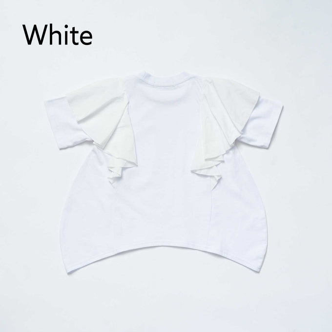 NUNUFORME<br> ヌヌフォルム<br>【27ssご予約 2月入荷予定】<br>コクーンフリルＴシャツ<br>38-nc27-853-729