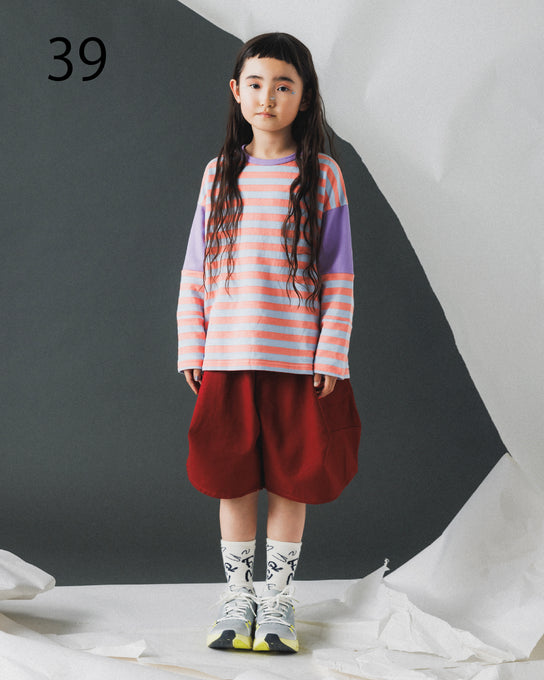 NUNUFORME<br> ヌヌフォルム<br>【26awご予約 8月入荷予定】<br>ランダムボーダーT<br>39-nf26-995-723