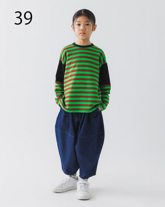 NUNUFORME<br> ヌヌフォルム<br>【26awご予約 8月入荷予定】<br>ランダムボーダーT<br>39-nf26-995-723