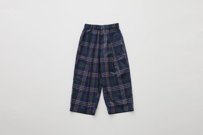 eLfinFolk <br>エルフィンフォルク<br>【26awご予約】<br>Brit Check Wide Pants<br>03_elf-262F05