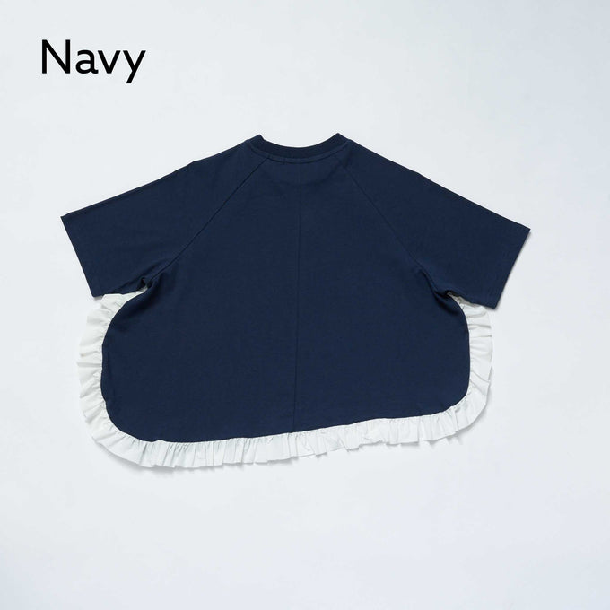 NUNUFORME<br> ヌヌフォルム<br>【27ssご予約 2月入荷予定】<br>アシンメトリーフリルＴ<br>40-nc27-966-729