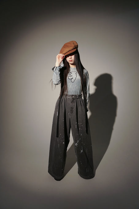 UNIONINI<br>ユニオニーニ<br>【26awご予約8-9月入荷予定】<br>tuck big jeans<br>PT-130