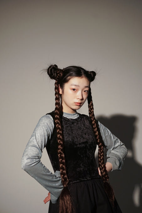 UNIONINI<br>ユニオニーニ<br>【26awご予約8-9月入荷予定】<br>velours tank top dress<br>OP-101