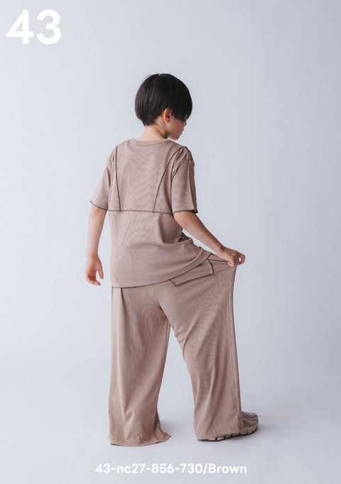 NUNUFORME<br> ヌヌフォルム<br>【27ssご予約 7月入荷予定】<br>メローリブＴシャツ<br>42-nc27-855-730