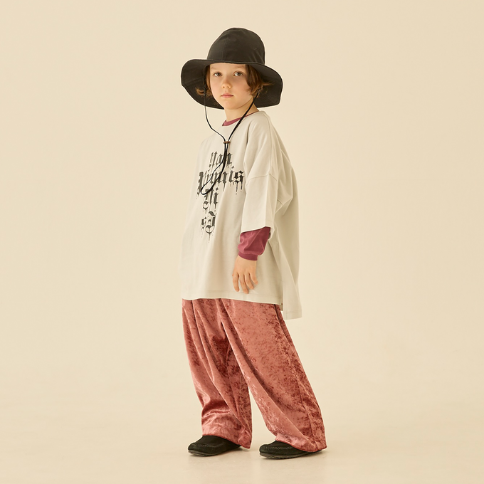 eLfinFolk <br>エルフィンフォルク<br>Clash Velour Wide Pants<br>elf-242F34/F35/F36