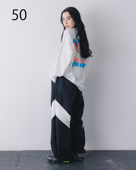 NUNUFORME<br> ヌヌフォルム<br>【26awご予約 8月入荷予定】<br>トリコロールロゴ ロングスリーブT<br>nt26-007-05
