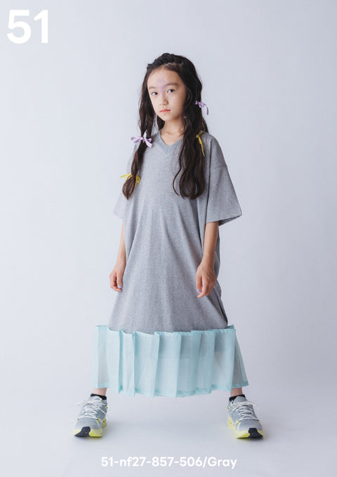 NUNUFORME<br> ヌヌフォルム<br>【27ssご予約 3月入荷予定】<br>アーチフリルワンピース<br>51-nf27-857-506