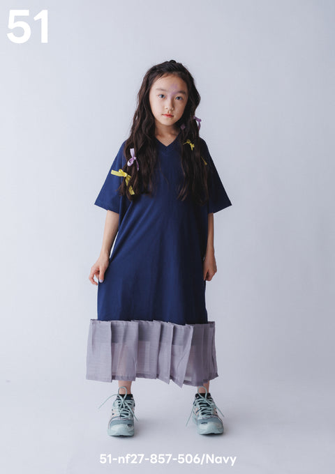 NUNUFORME<br> ヌヌフォルム<br>【27ssご予約 3月入荷予定】<br>アーチフリルワンピース<br>51-nf27-857-506