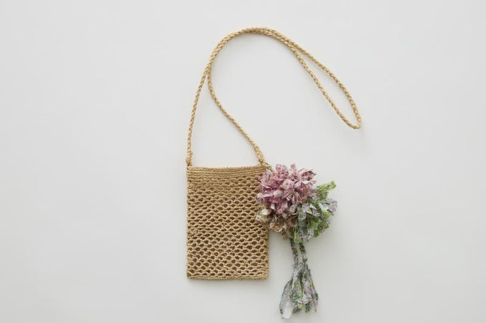 eLfinFolk エルフィンフォルク<br>【27ssご予約】<br>Rafia Pochette<br>51_elf-271A50