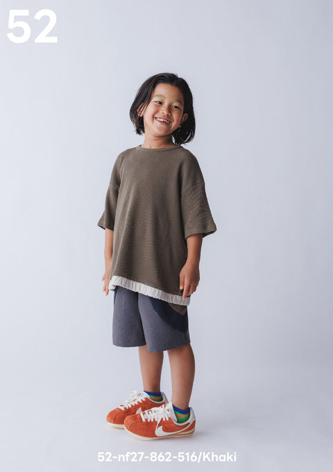 NUNUFORME<br> ヌヌフォルム<br>【27ssご予約 3月入荷予定】<br>ゴムヘムＴシャツ<br>52-nf27-862-516