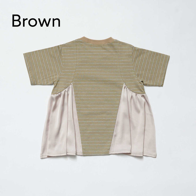 NUNUFORME<br> ヌヌフォルム<br>【27ssご予約 3月入荷予定】<br>サイドギャザーＴシャツ<br>53-nf27-858-726