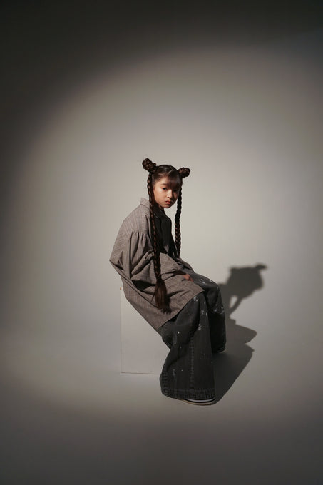 UNIONINI<br>ユニオニーニ<br>【26awご予約9-10月入荷予定】<br>checked big shirt<br>BL-030