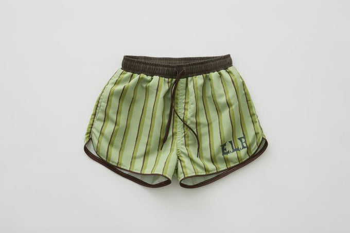 eLfinFolk エルフィンフォルク<br>【27ssご予約】<br>Double Stripe Girls surf shorts<br>57_elf-271F56