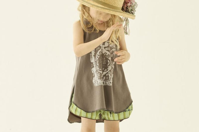 eLfinFolk エルフィンフォルク<br>【27ssご予約】<br>Double Stripe Girls surf shorts<br>57_elf-271F56