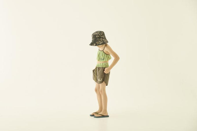 eLfinFolk エルフィンフォルク<br>【27ssご予約】<br>Plain Girls surf shorts<br>59_elf-271F58