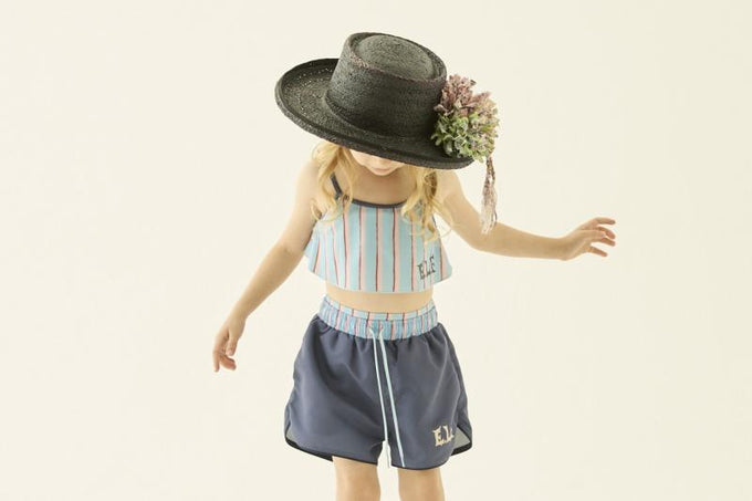 eLfinFolk エルフィンフォルク<br>【27ssご予約】<br>Plain Girls surf shorts<br>59_elf-271F58