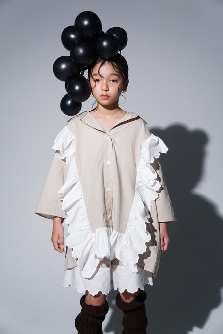 UNIONINI<br>ユニオニーニ<br>【27ssご予約】<br>teddy lace blouse<br>BL-038-1