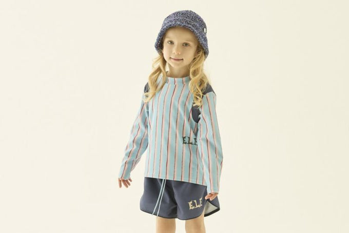 eLfinFolk エルフィンフォルク<br>【27ssご予約】<br>Double Stripe Rush Guard UNISEX<br>61_elf-271J60