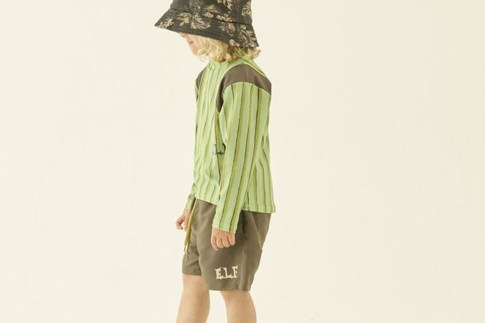 eLfinFolk エルフィンフォルク<br>【27ssご予約】<br>Double Stripe Rush Guard UNISEX<br>61_elf-271J60