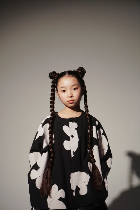 UNIONINI<br>ユニオニーニ<br>【26awご予約9-10月入荷予定】<br>teddy pattern blouse<br>BL-027