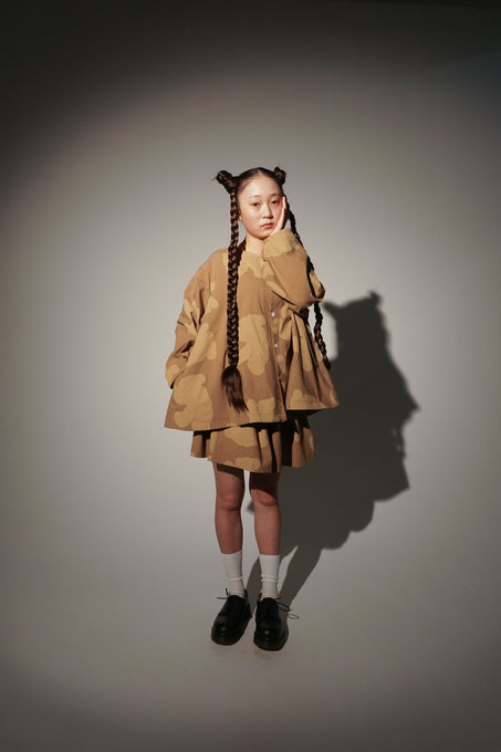 UNIONINI<br>ユニオニーニ<br>【26awご予約9-10月入荷予定】<br>teddy pattern blouse<br>BL-027