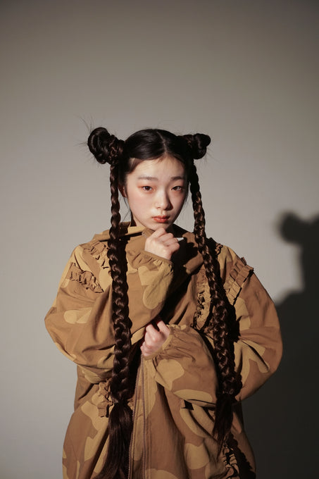 UNIONINI<br>ユニオニーニ<br>【26awご予約9-10月入荷予定】<br>teddy pattern hoodie<br>BL-036